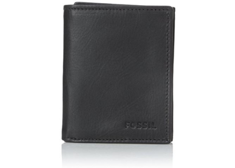 Fossil Men's Adam Trifold Wallet - Black